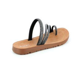 ΑΝΑΤΟΜΙΚΕΣ ΠΑΝΤΟΦΛΕΣ FLAT ΜΕ ΔΙΑΚΟΣΜΗΤΙΚΑ STRASS ΜΑΥΡΟ