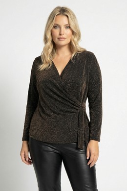 DINA ΧΡΥΣΗ LUREX ΚΡΟΥΑΖΕ ΜΠΛΟΥΖΑ ΜΕ ΔΕΣΙΜΟ