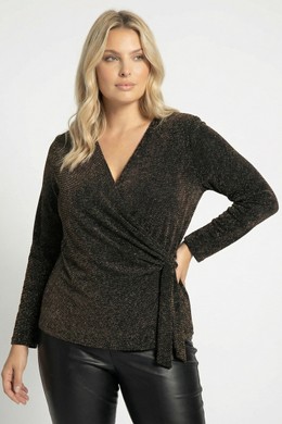 DINA ΧΡΥΣΗ LUREX ΚΡΟΥΑΖΕ ΜΠΛΟΥΖΑ ΜΕ ΔΕΣΙΜΟ