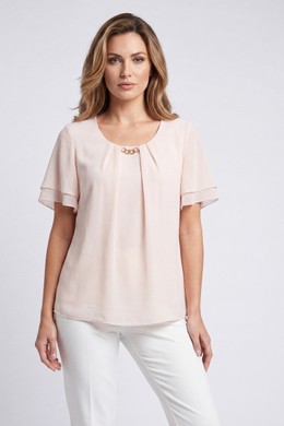 ΜΠΛΟΥΖΑ ΜΟΥΣΕΛΙΝΑ PINK(ΠΟΥΔΡΑ) ESTETICA