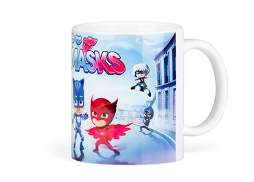 Κεραμική κούπα 11oz Pj Masks,χρώμα λευκό