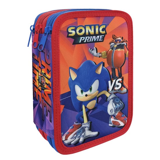 Κασετίνα Γεμάτη Τριπλή Sonic 19,5x12,5x7cm  SXT-3120