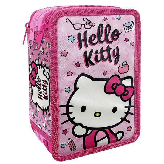 Κασετίνα Γεμάτη Τριπλή Hello Kitty 19,5x12,5x7cm  SXT-3233