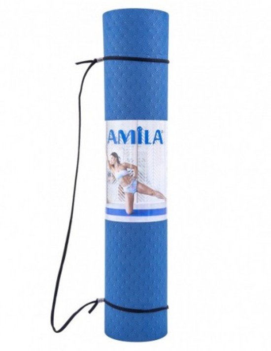 Στρώμα Yoga 6mm TPE Μπλε/Γαλάζιο