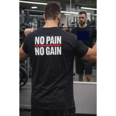 Μπλούζα κοντομανίκι  με στάμπα no pain