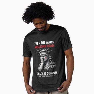 T SHIRT ME ΣΤΑΜΠΑ PEACE IS DELAYED by gnik