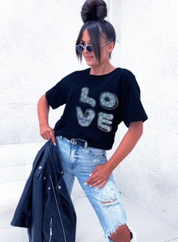 ΓΥΝΑΙΚΕΙΑ ΚΟΝΤΟΜΑΝΙΚΗ ΜΠΛΟΥΖΑ T-SHIRT ΜΕ ΣΤΑΜΠΑ ONE SIZE