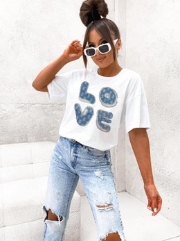 ΓΥΝΑΙΚΕΙΑ ΚΟΝΤΟΜΑΝΙΚΗ ΜΠΛΟΥΖΑ T-SHIRT ΜΕ ΣΤΑΜΠΑ ONE SIZE